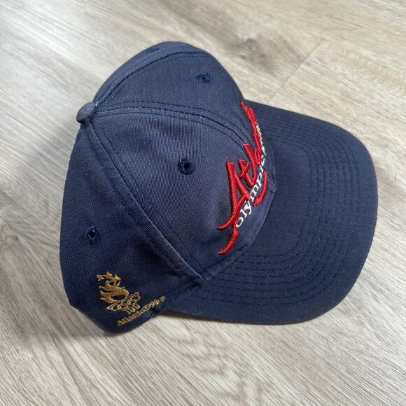 VTG 1996 Atlanta Olympics Snapback Hat The Game USA Olympic Blue Logo Cap - Picture 9 of 10